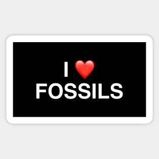 I Love Fossils Sticker